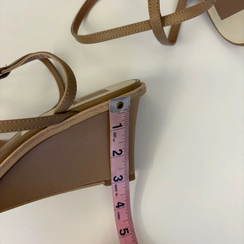 Dolce Vita || Gemini Wedge Sandals Strappy Tan Beige Nude 9.5‎ NWOB